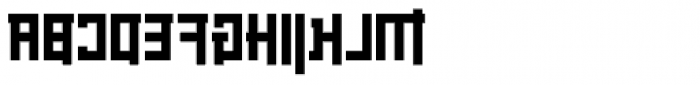 Palindrome Square Mirror Font UPPERCASE