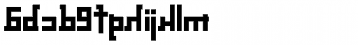 Palindrome Square Mirror Font LOWERCASE