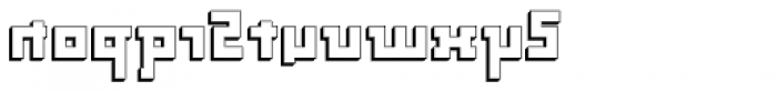 Palindrome Square Perspective Mirror Font LOWERCASE