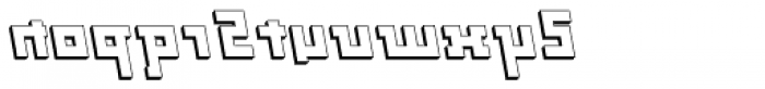Palindrome Square Slant Perspective Mirror Font LOWERCASE