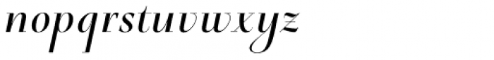 Palio Italic Font LOWERCASE