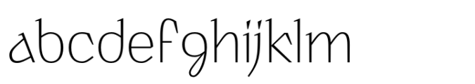 Palitura Extra Light Font LOWERCASE