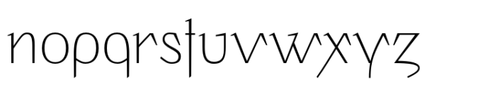 Palitura Extra Light Font LOWERCASE