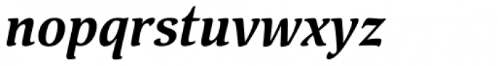 Pallada Bold Italic Font LOWERCASE