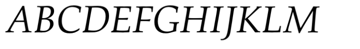 Palladio Pro Regular Italic Font UPPERCASE