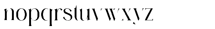 Pallcer Font LOWERCASE