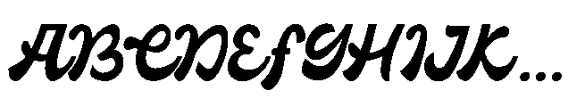Palm De Chunky Font UPPERCASE