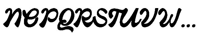 Palm De Chunky Font UPPERCASE