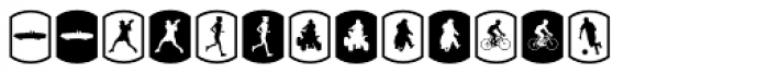 Palm Icons Signs Font LOWERCASE