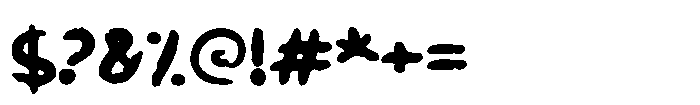 Palm Oil Font OTHER CHARS
