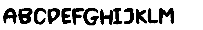 Palm Oil Font UPPERCASE