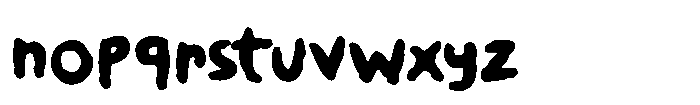 Palm Oil Font LOWERCASE