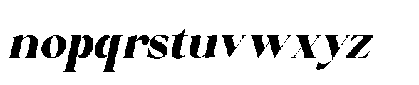 Palm Vintage Oblique Font LOWERCASE