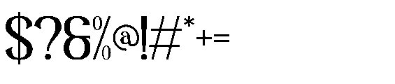 Palmdol Font OTHER CHARS