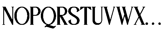 Palmdol Font UPPERCASE