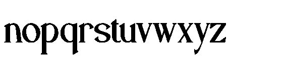 Palmdol Font LOWERCASE