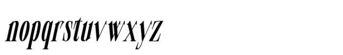Palmer Florida Italic Font LOWERCASE