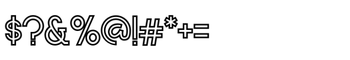 Palmera Outline Outline Font OTHER CHARS