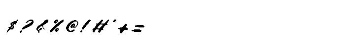 Palmeria Rooted  Italic Font OTHER CHARS