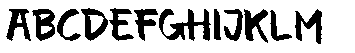 Palmila Paint Font UPPERCASE