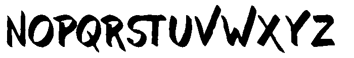 Palmila Paint Font UPPERCASE