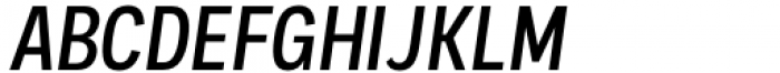 Palo Condensed Medium Italic Font UPPERCASE