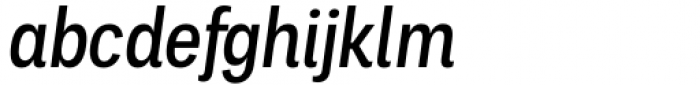 Palo Condensed Medium Italic Font LOWERCASE