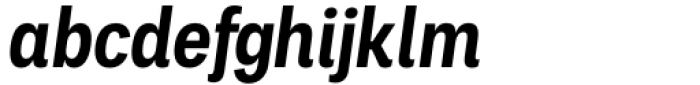 Palo Condensed Semibold Italic Font LOWERCASE