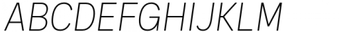 Palo Extralight Italic Font UPPERCASE