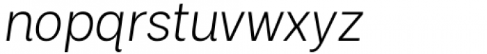 Palo Light Italic Font LOWERCASE