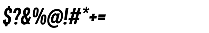 Palo Nuevo Compressed SemiBold Italic Font OTHER CHARS
