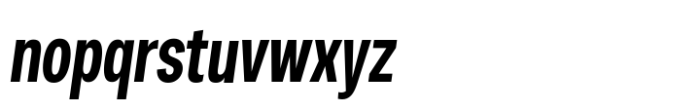 Palo Nuevo Compressed SemiBold Italic Font LOWERCASE