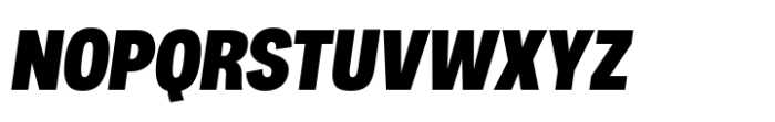 Palo Nuevo Condensed ExtraBold Italic Font UPPERCASE