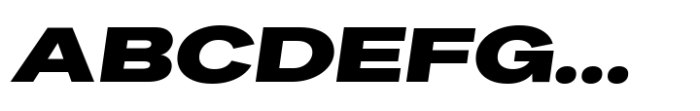 Palo Nuevo Expanded ExtraBold Italic Font UPPERCASE