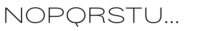Palo Nuevo Expanded ExtraLight Font UPPERCASE