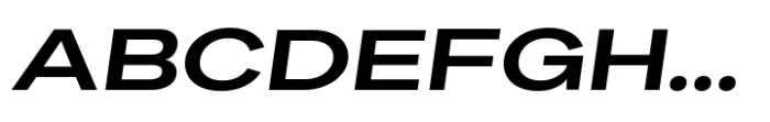 Palo Nuevo Expanded SemiBold Italic Font UPPERCASE