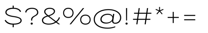 Palo Nuevo Pro Expanded ExtraLight Font OTHER CHARS
