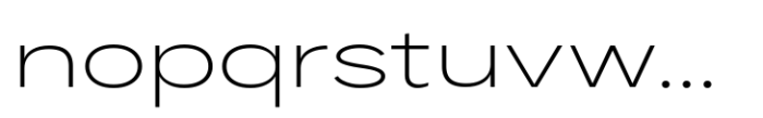 Palo Nuevo Pro Expanded ExtraLight Font LOWERCASE