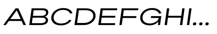 Palo Nuevo Pro Expanded Italic Font UPPERCASE