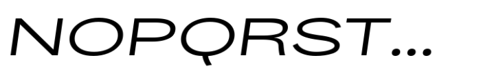 Palo Nuevo Pro Ultra Expanded Italic Font UPPERCASE