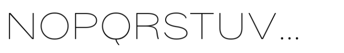Palo Nuevo Semi Expanded Thin Font UPPERCASE