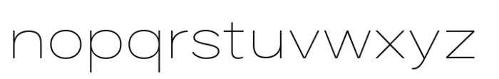Palo Nuevo Semi Expanded Thin Font LOWERCASE