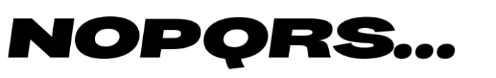 Palo Nuevo Ultra Expanded Black Italic Font UPPERCASE