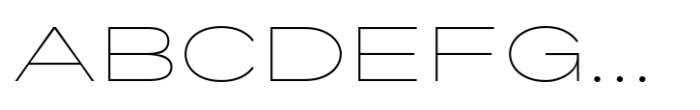 Palo Nuevo Ultra Expanded Thin Font UPPERCASE