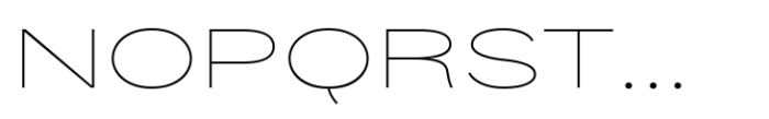 Palo Nuevo Ultra Expanded Thin Font UPPERCASE