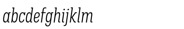Palo Slab Comp Light Italic FONT