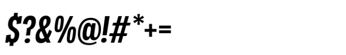 Palo Slab Comp Semibold Oblique Font OTHER CHARS
