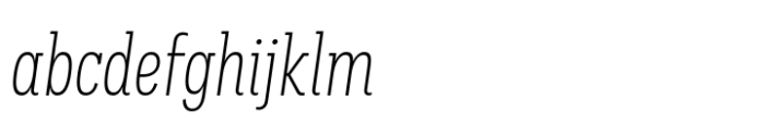 Palo Slab Comp Xlight Italic FONT