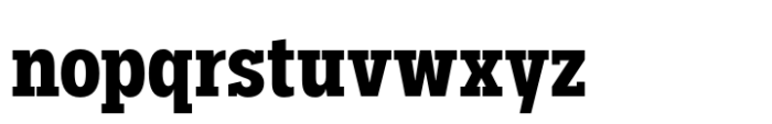 Palo Slab Condensed Bold Font LOWERCASE
