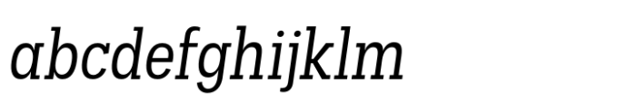 Palo Slab Condensed Oblique FONT